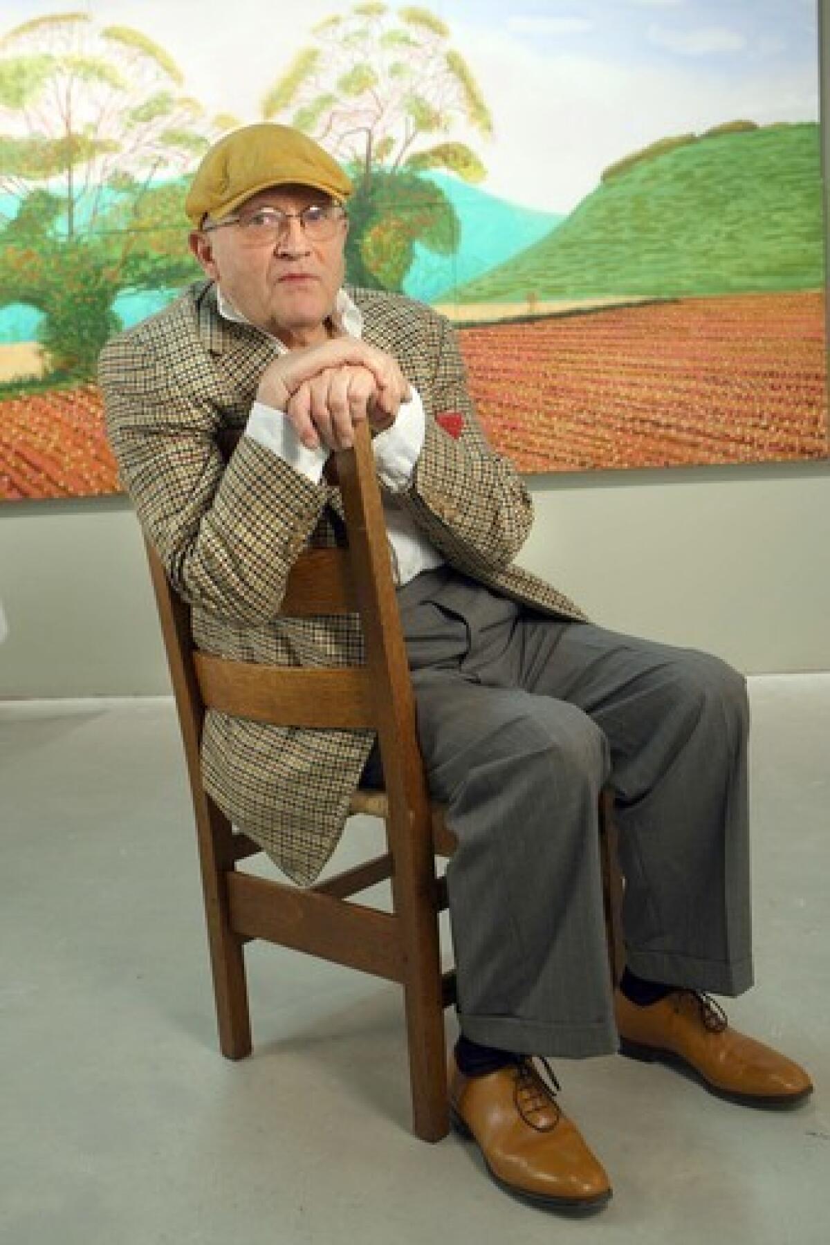 Hockney is not slowing down at 72. He's had three big exhibitions this year and is enjoying a "late flowering."