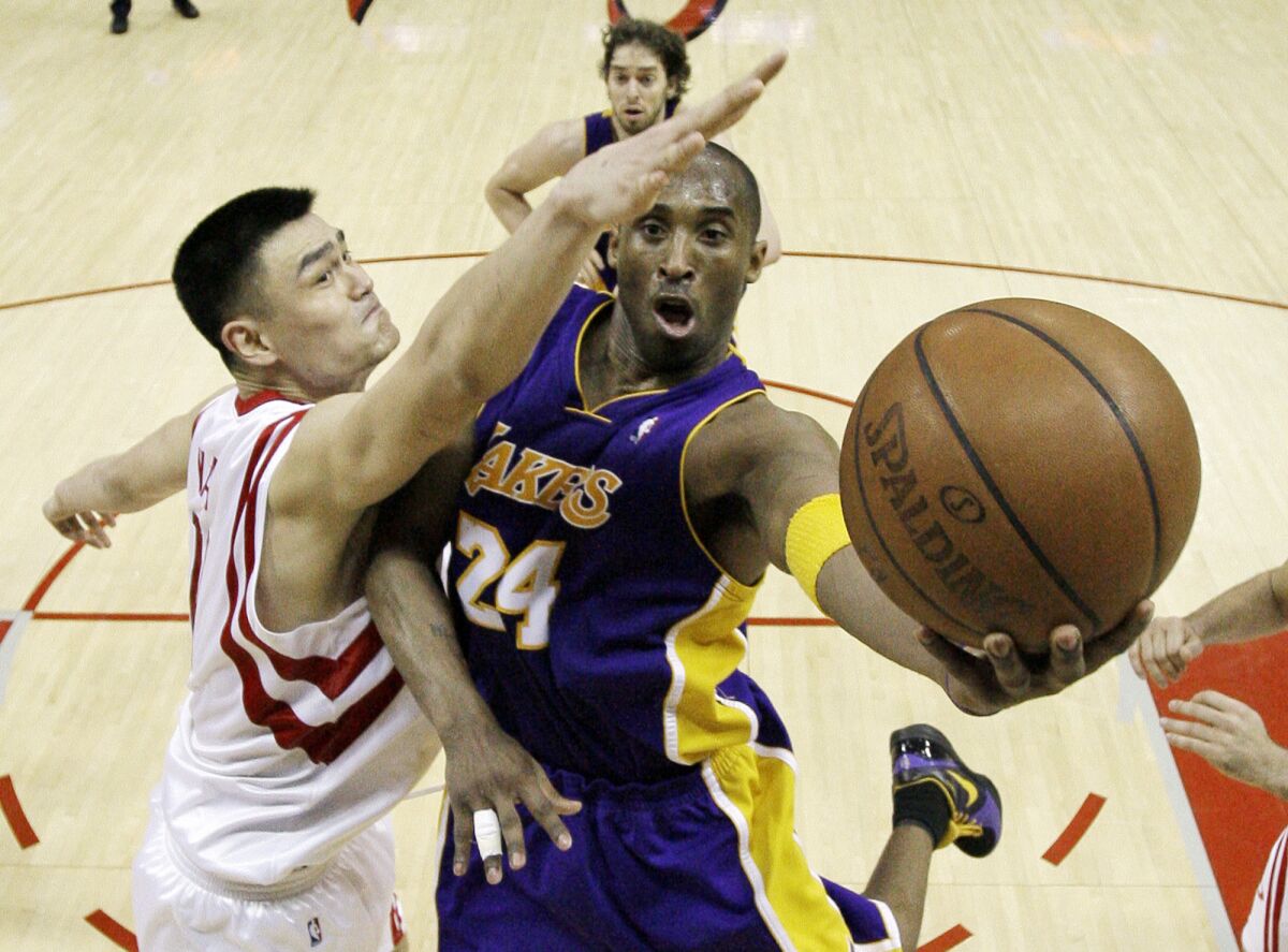 Kobe Bryant and Yao Ming