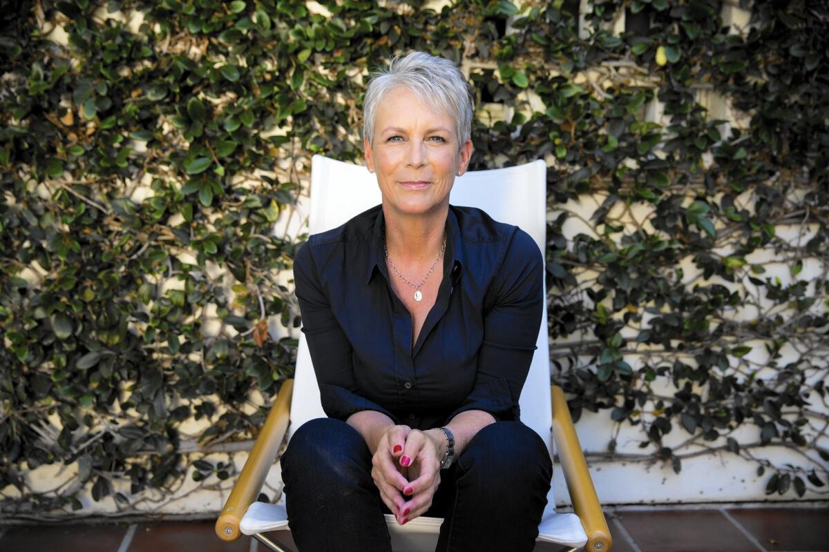 Actress Jamie Lee Curtis at her Los Angeles-area home on Aug. 13, 2015.