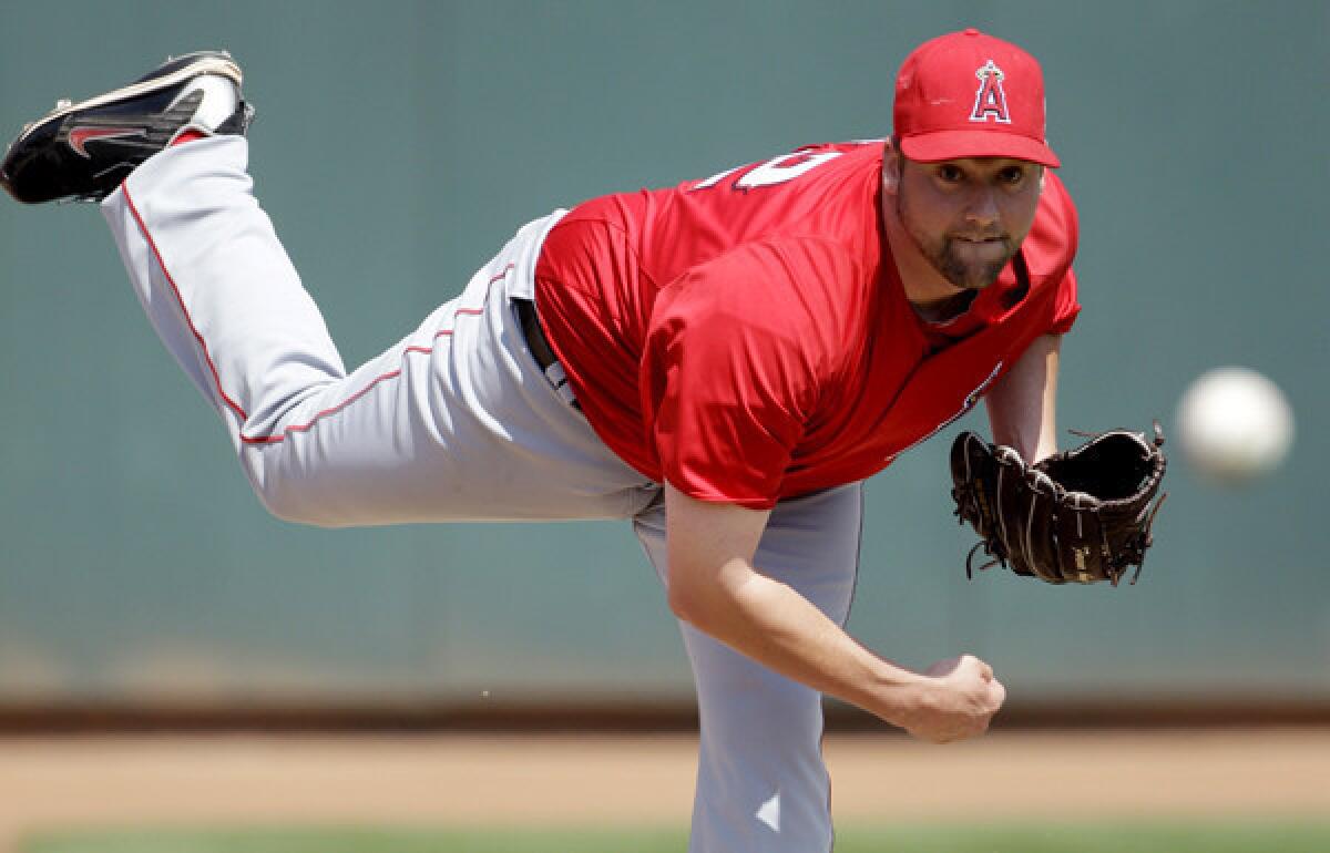 Former Angels pitcher Matt Palmer will try to make the Dodgers roster this spring.