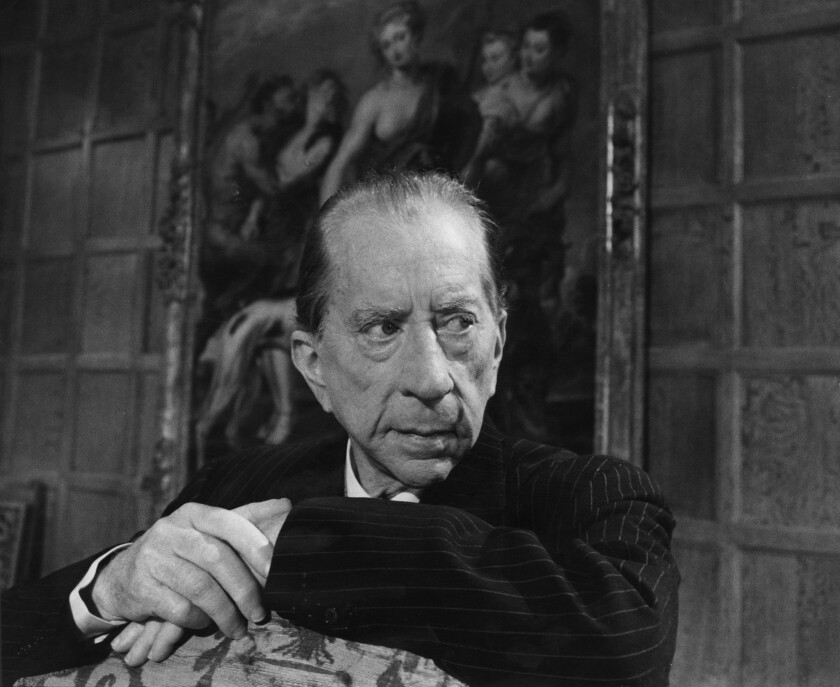 American industrialist J. Paul Getty (1892 - 1976) at Sutton Place, his Tudor manor house in Surrey, 1967.