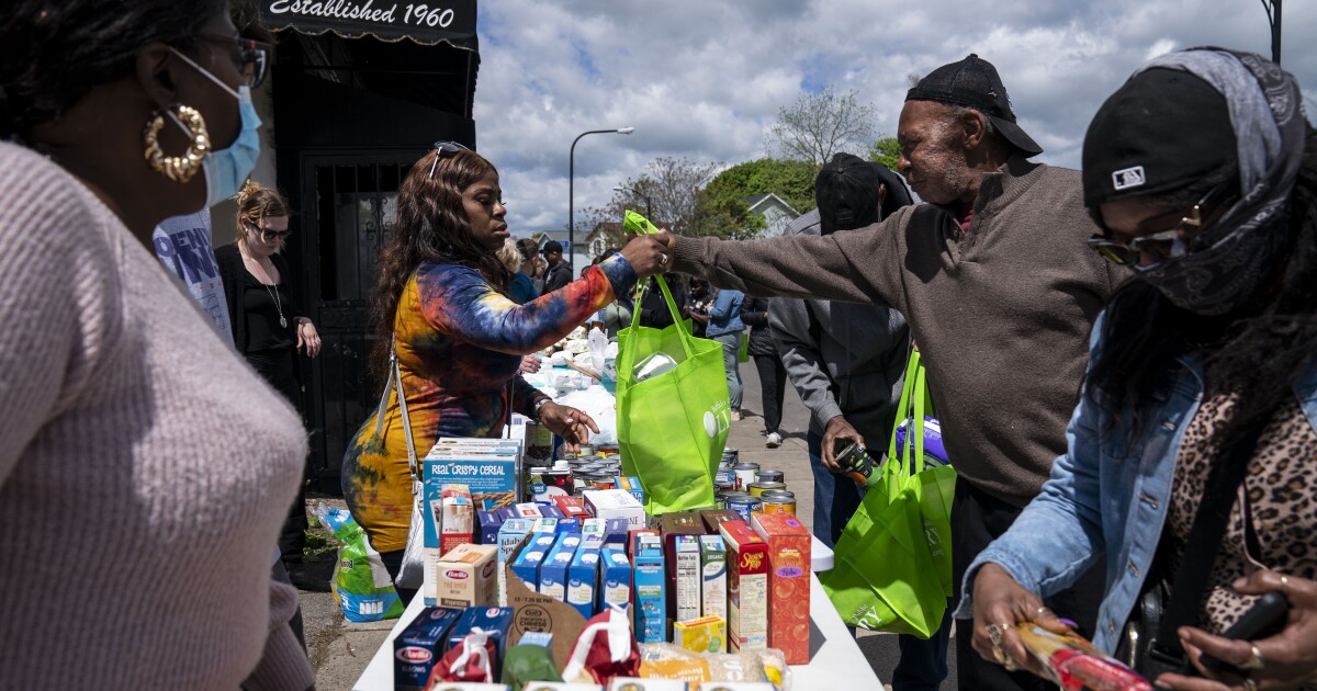 An old refrigerator becomes a vital gathering spot after mass shooting in Buffalo An old refrigerator becomes a vital gathering spot after mass shooting in Buffalo