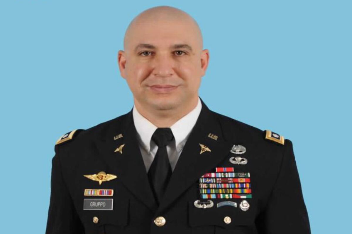 This photo of Leonard Gruppo in his military uniform was contained in the defendants sentencing memorandum provided to the court. During his 27 years in the U.S. Army, Gruppo joined the Special Forces, served in four war zones and led a team of combat medics in Iraq before retiring in 2013 as a lieutenant colonel. During his six minutes inside the U.S. Capitol on Jan. 6, Gruppo joined a slew of other military veterans as a mob of pro-Trump rioters carried out an unparalleled assault on the bastion of American democracy. He's among dozens of veterans and active-service members charged in connection with the insurrection. (Justice Department via AP