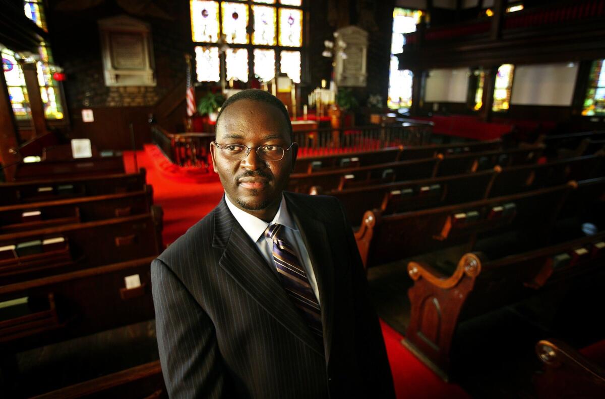 The Rev. Clementa Pinckney is seen at Emanuel AME Church in Charleston, S.C. on Nov. 22, 2010.