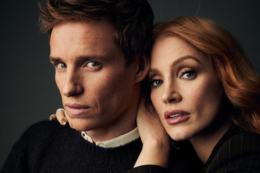 Eddie Redmayne and Jessica Chastain (Evan Mulling / For The Times)