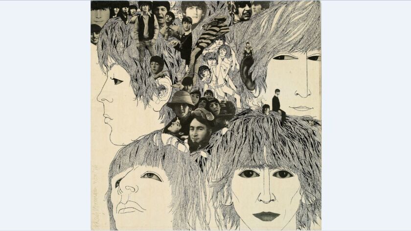 Beatles Revolver Album Cover Artist Klaus Voormann S Work Celebrated In 80th Birthday Exhibition In L A Los Angeles Times