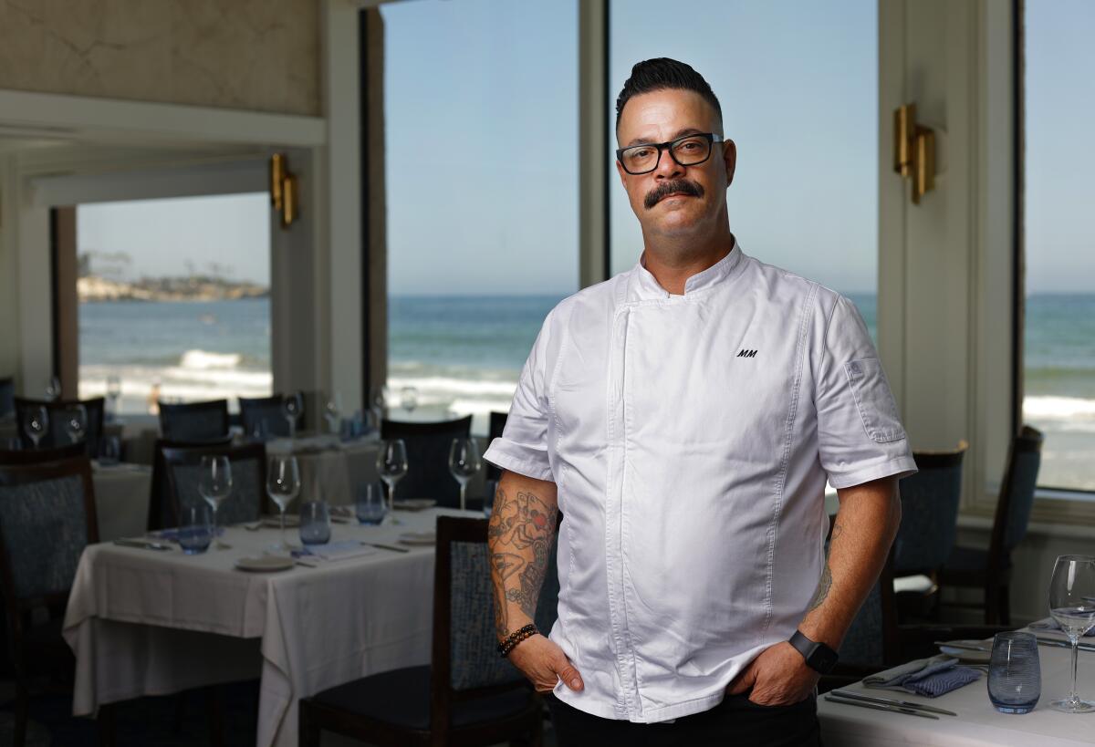 Executive chef Mike Minor at The Marine Room in La Jolla