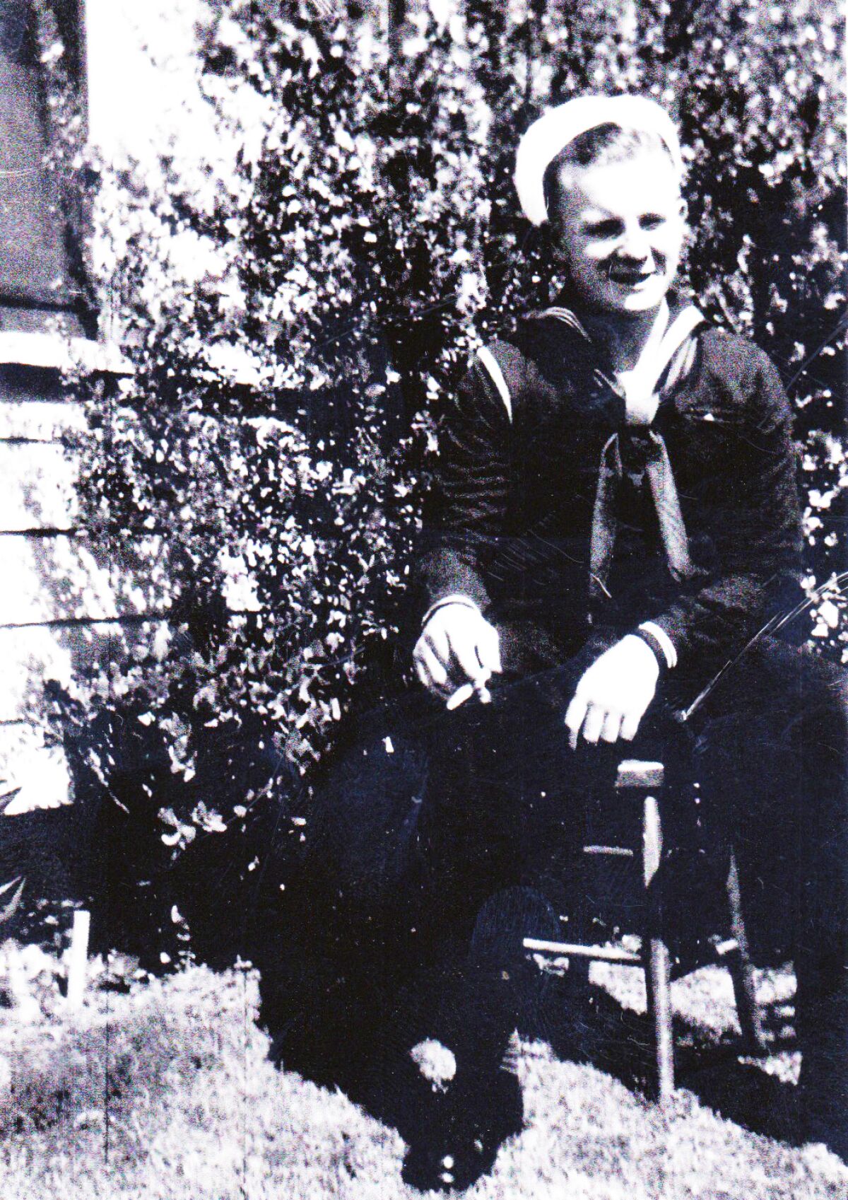 A photograph of San Diego sailor George Coburn taken in 1938, shortly after his enlistment in the U.S. Navy.