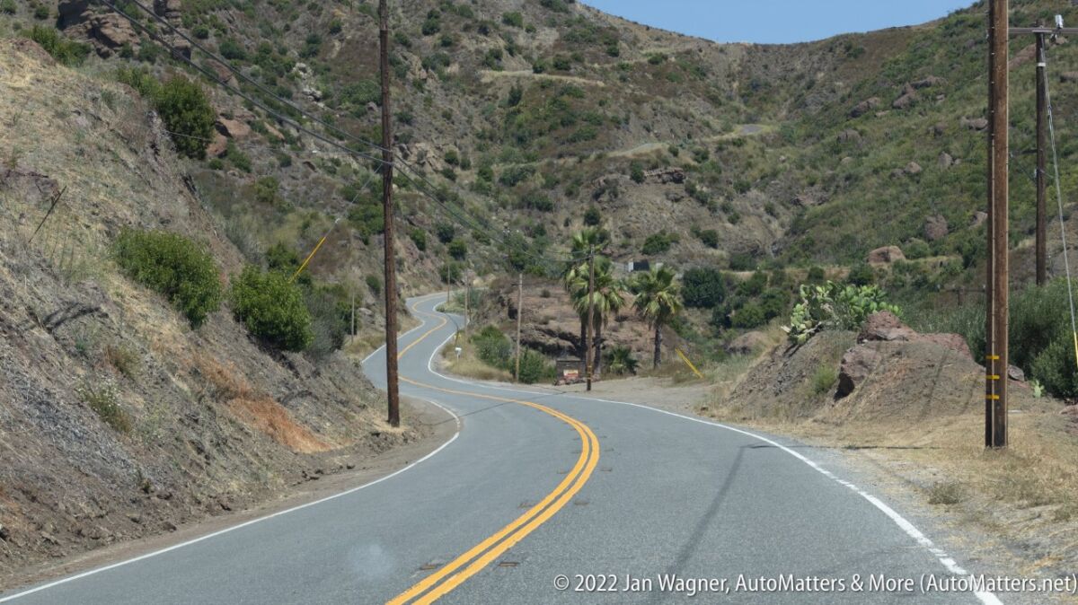 Scenic road near Calamigos Ranch in Malibu