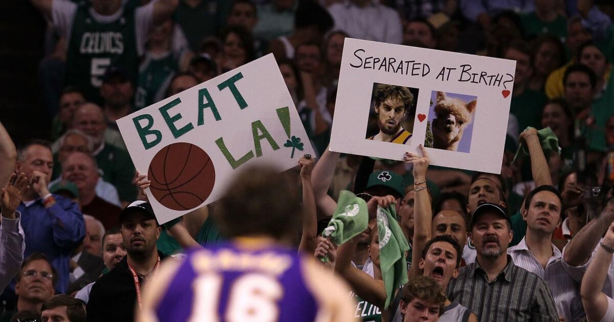 Celtics Fans Say Beat LA - Boston Celtics History