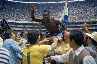 ** ADVANCE FOR WEEKEND EDITONS, MAY 29-30 ** FILE - In this June 21, 1970 file photo, Brazil's Pele.