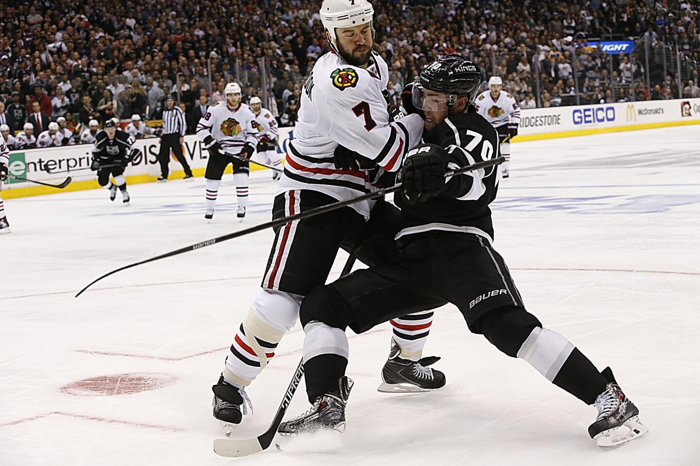 Brent Seabrook, Tanner Pearson