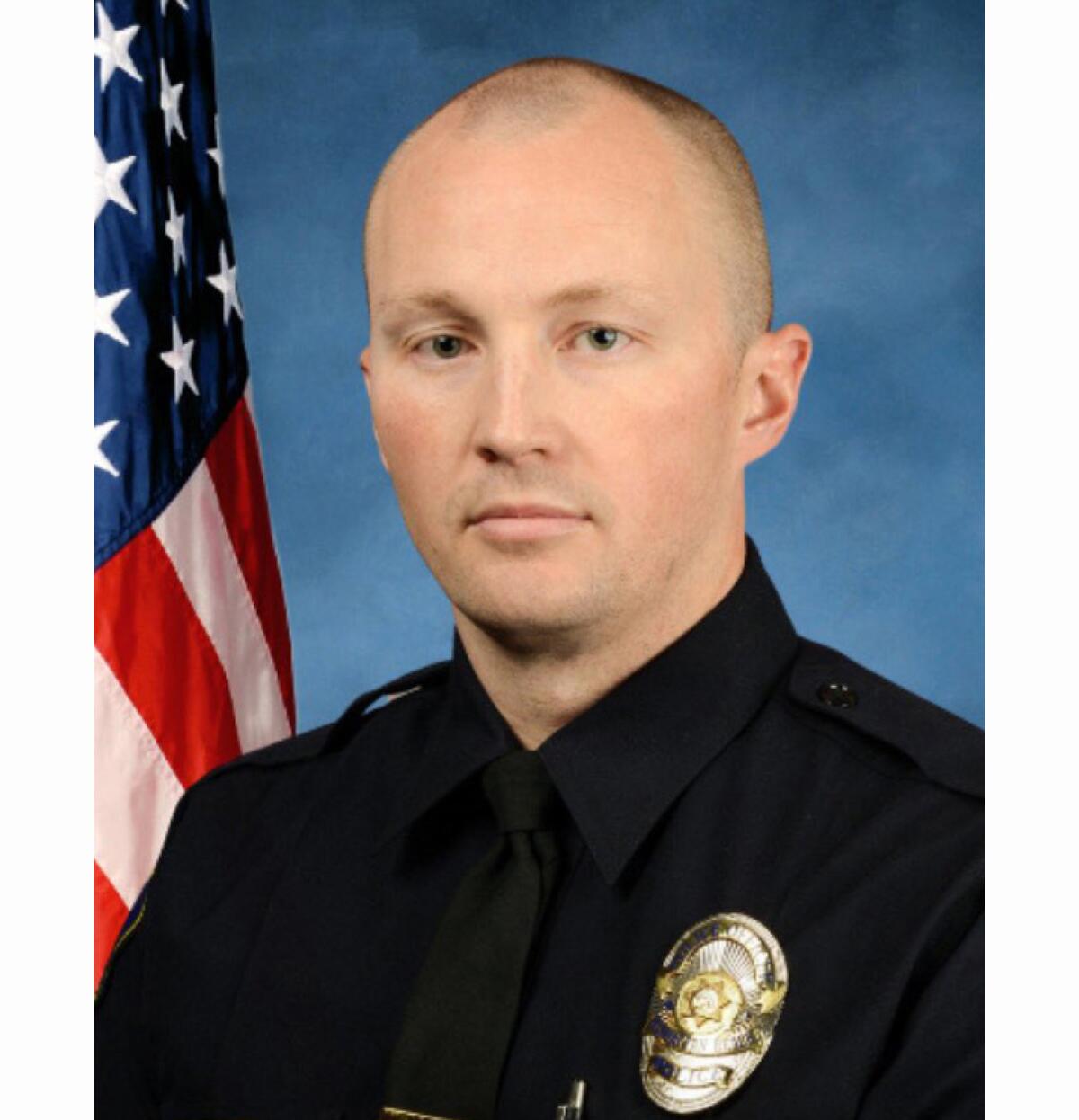 Chad Swanson, a Manhattan Beach police motorcycle officer, was killed in an on-duty traffic collision on the 405 Freeway.