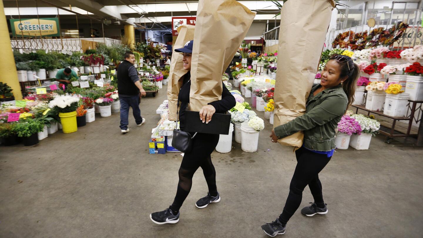 The Southern California Flower Market in downtown L.A.