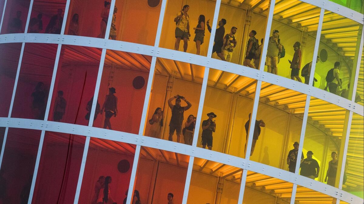 "Spectra" is a seven-story tower and veritable selfie stage at Coachella.