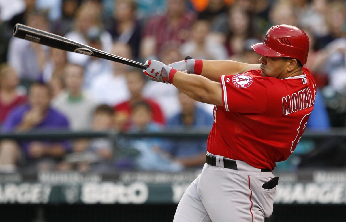 New Twin Kendrys Morales played with the Angels from 2006 to 2012.