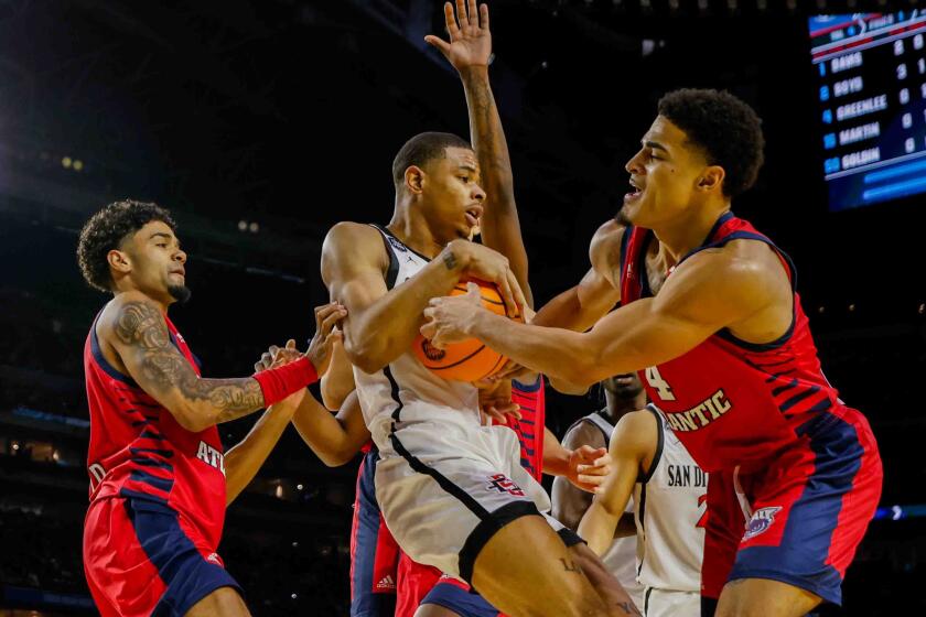 UConn defeats Miami while San Diego State stuns Florida Atlantic to advance  to the NCAA Men's Basketball Championship tournament title game