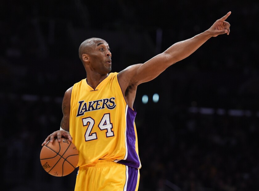 Lakers star Kobe Bryant. 
