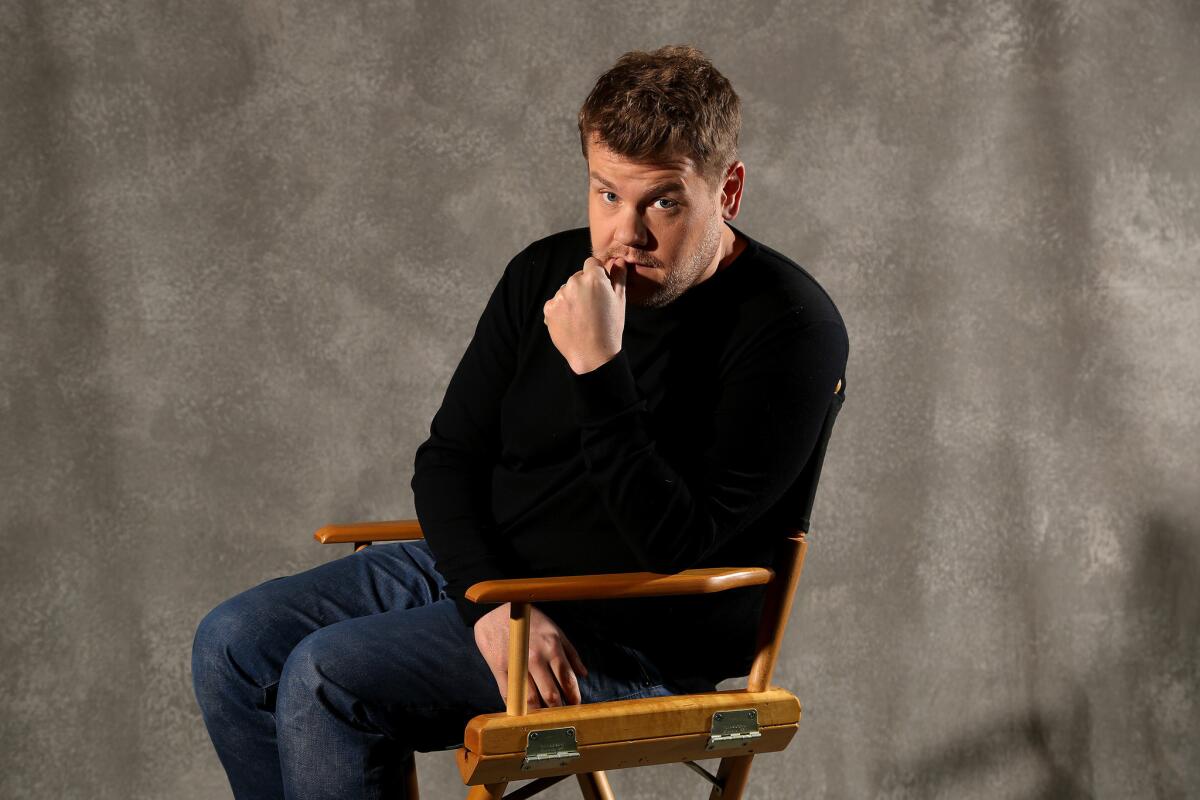 James Corden, the host of The Late Late Show, is photographed at CBS in studio City.