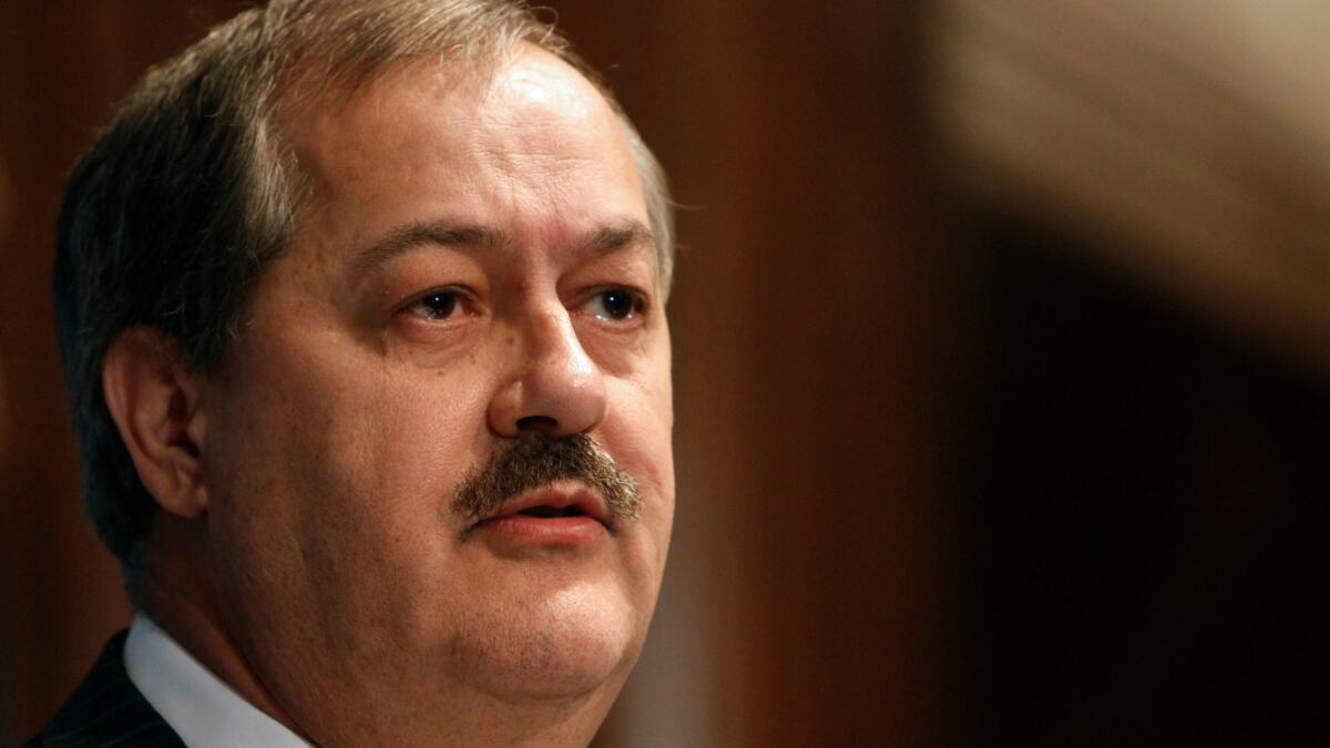 Former Massey Energy CEO Don Blankenship, seen in 2010 shortly after the mine explosion that cost the lives of 29 miners.