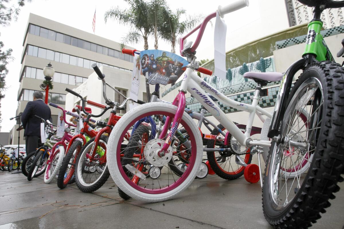 The Burbank Salvation Army will donate round 200 refurbished and new bicycles to children in the community.