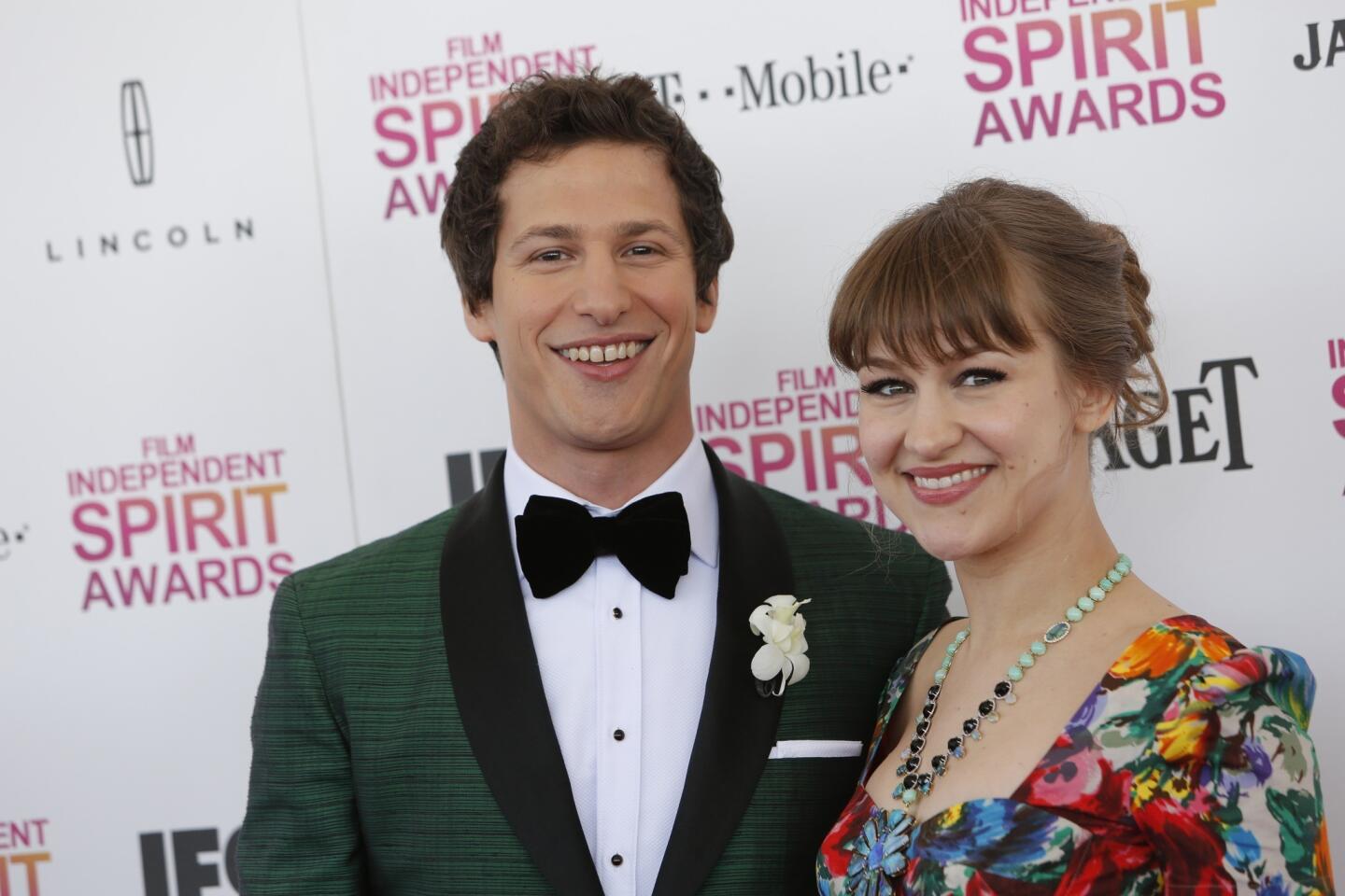 Comedian and actor Andy Samberg, who hosted the gala, and his fiancee, musician Joanna Newsom.