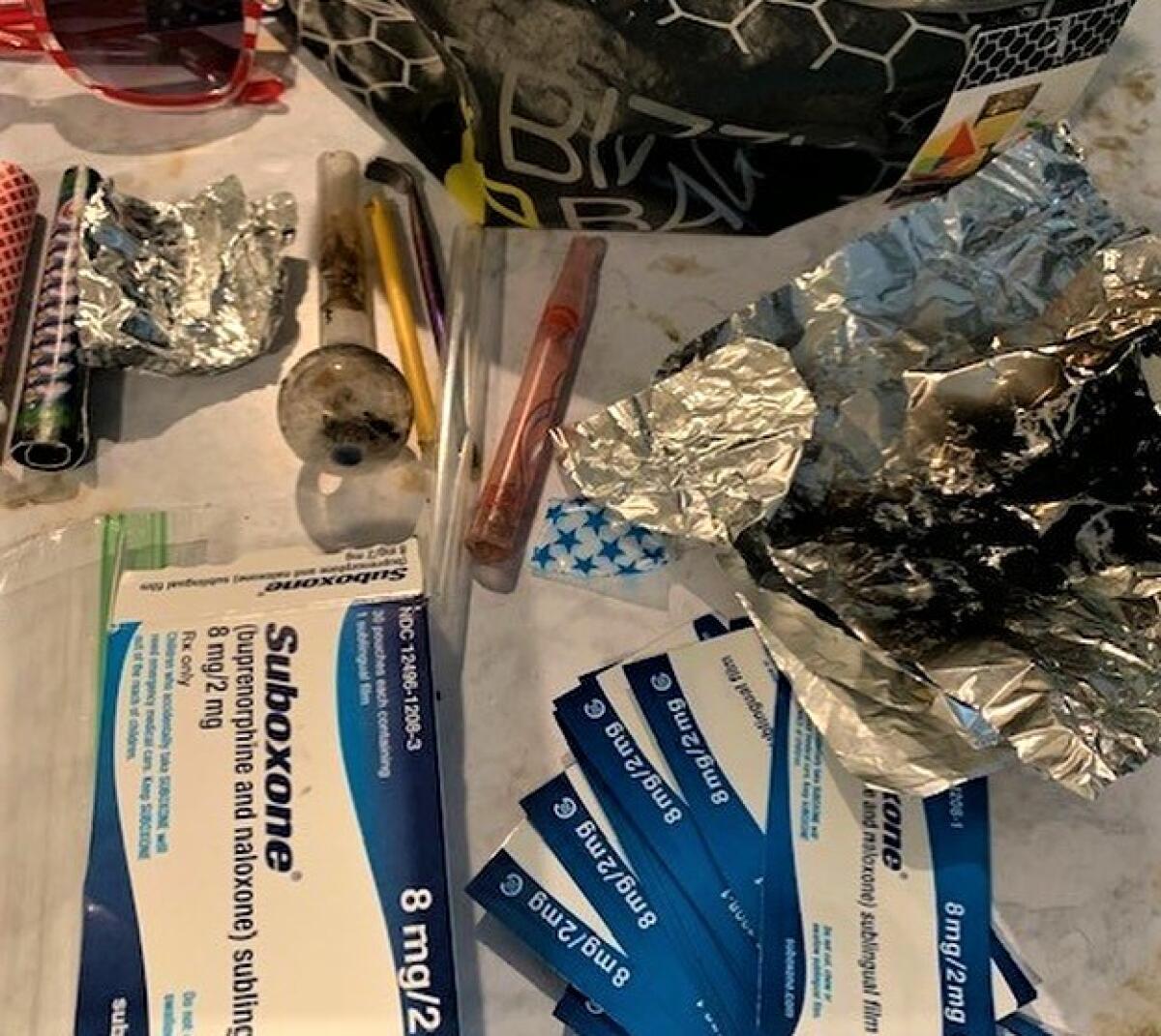 Costa Mesa police found prescription drugs, fentanyl and paraphernalia in a Huntington beach home where a child was living.