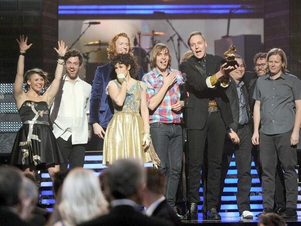 Arcade Fire wins Grammy for album of the year: Hit
