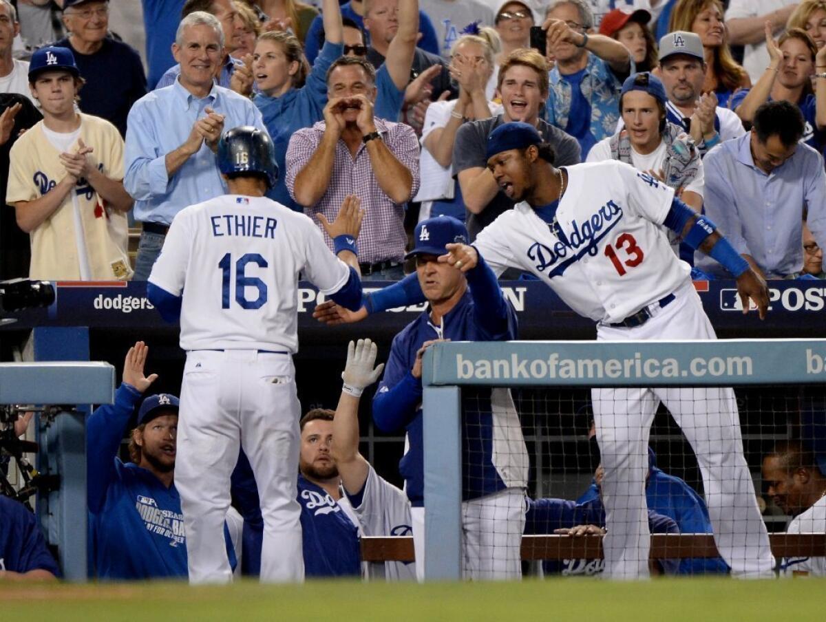 Andre Ethier and Hanley Ramirez (No. 13) will be in the lineup for Game 5.
