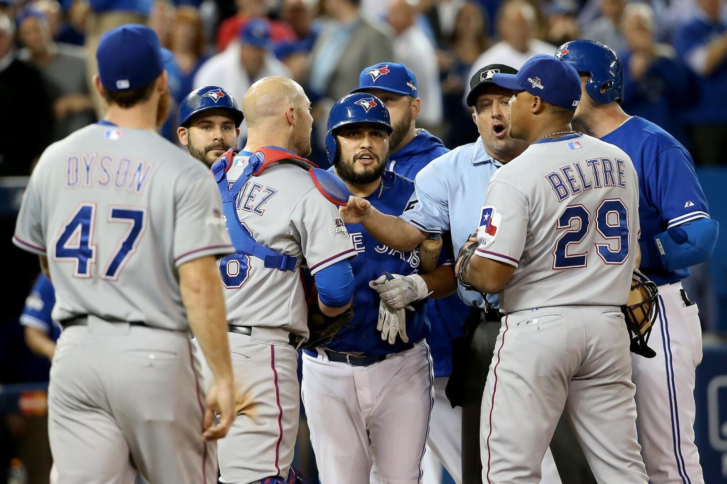 Division Series - Texas Rangers v Toronto Blue Jays - Game Five