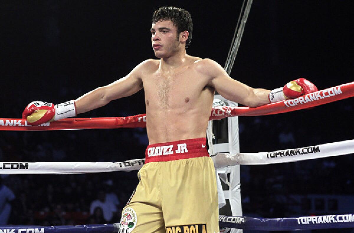 Julio Cesar Chavez Jr. in 2011. He's having trouble making the 168-pound limit set for his fight Saturday against Brian Vera at StubHub Center.