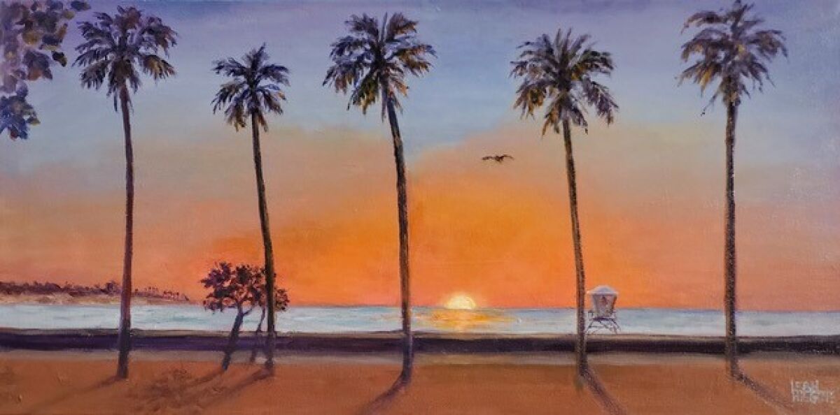 A painting by Pacific Beach artist Leah Higgins.