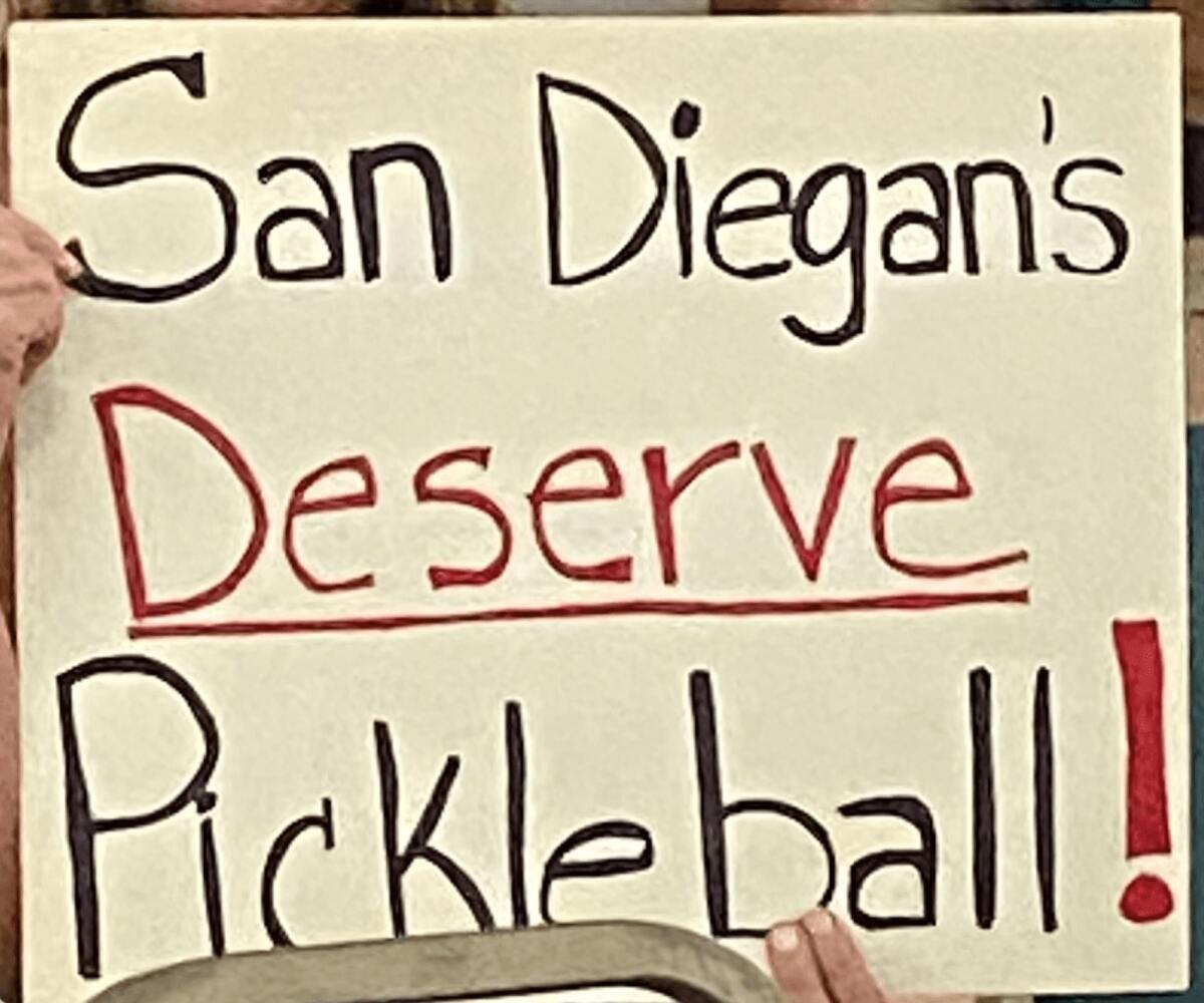 Pickleball advocates showed their support for the sport at the June 15 meeting of the San Diego Parks and Recreation Board.