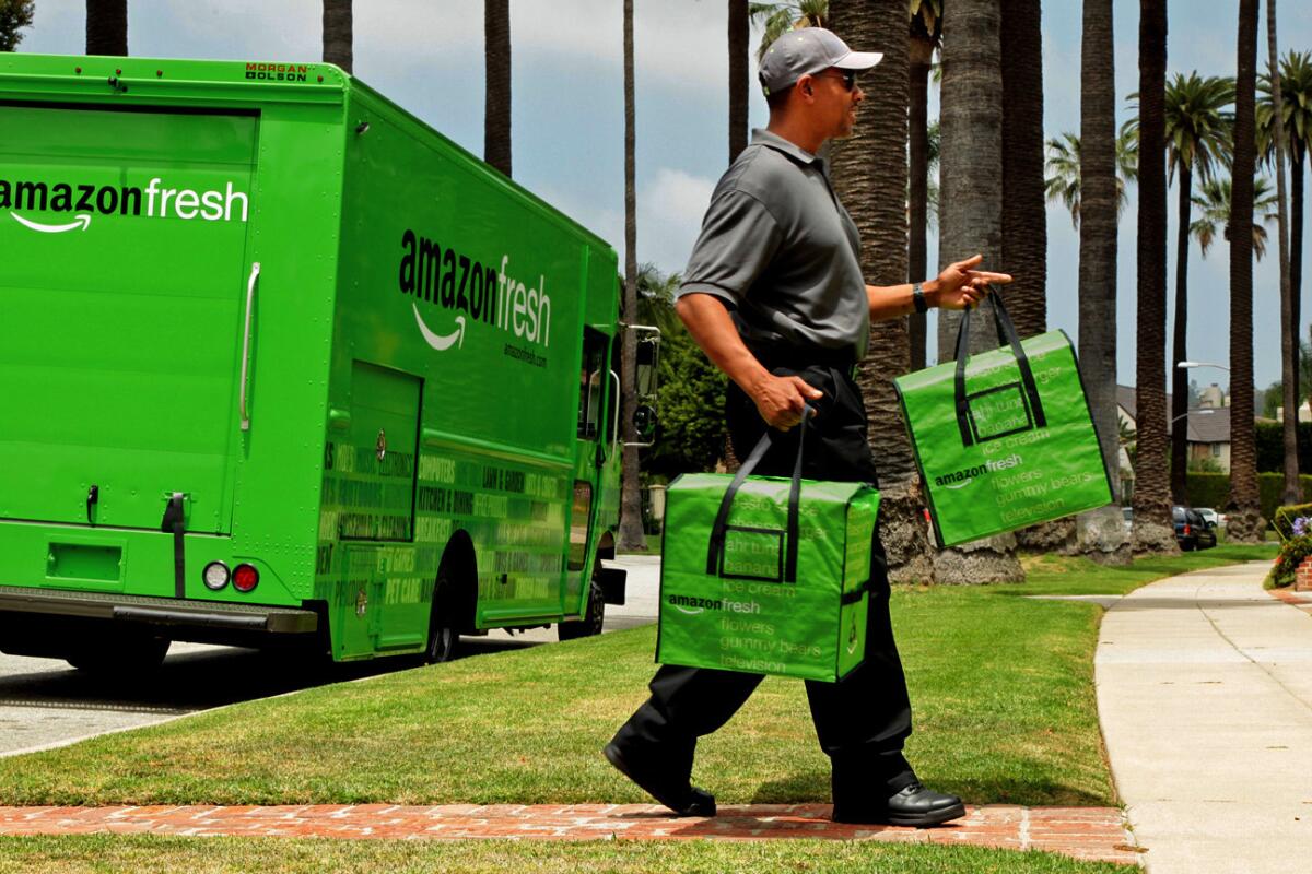 Amazon Fresh will begin delivering farmers market produce.