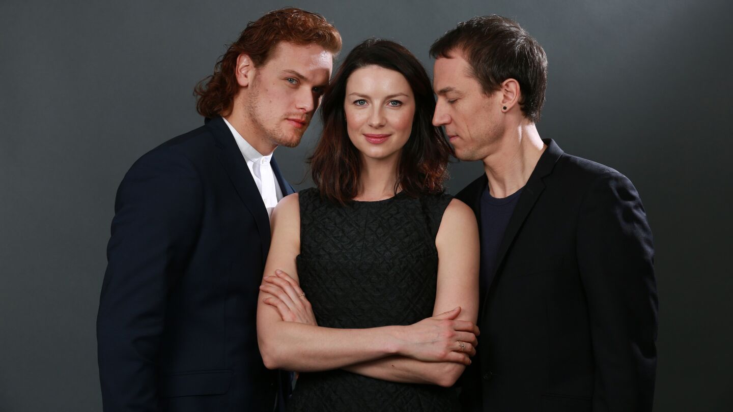 Celebrity portraits by The Times | Sam Heughan, Catriona Blafe and Tobias Menzies