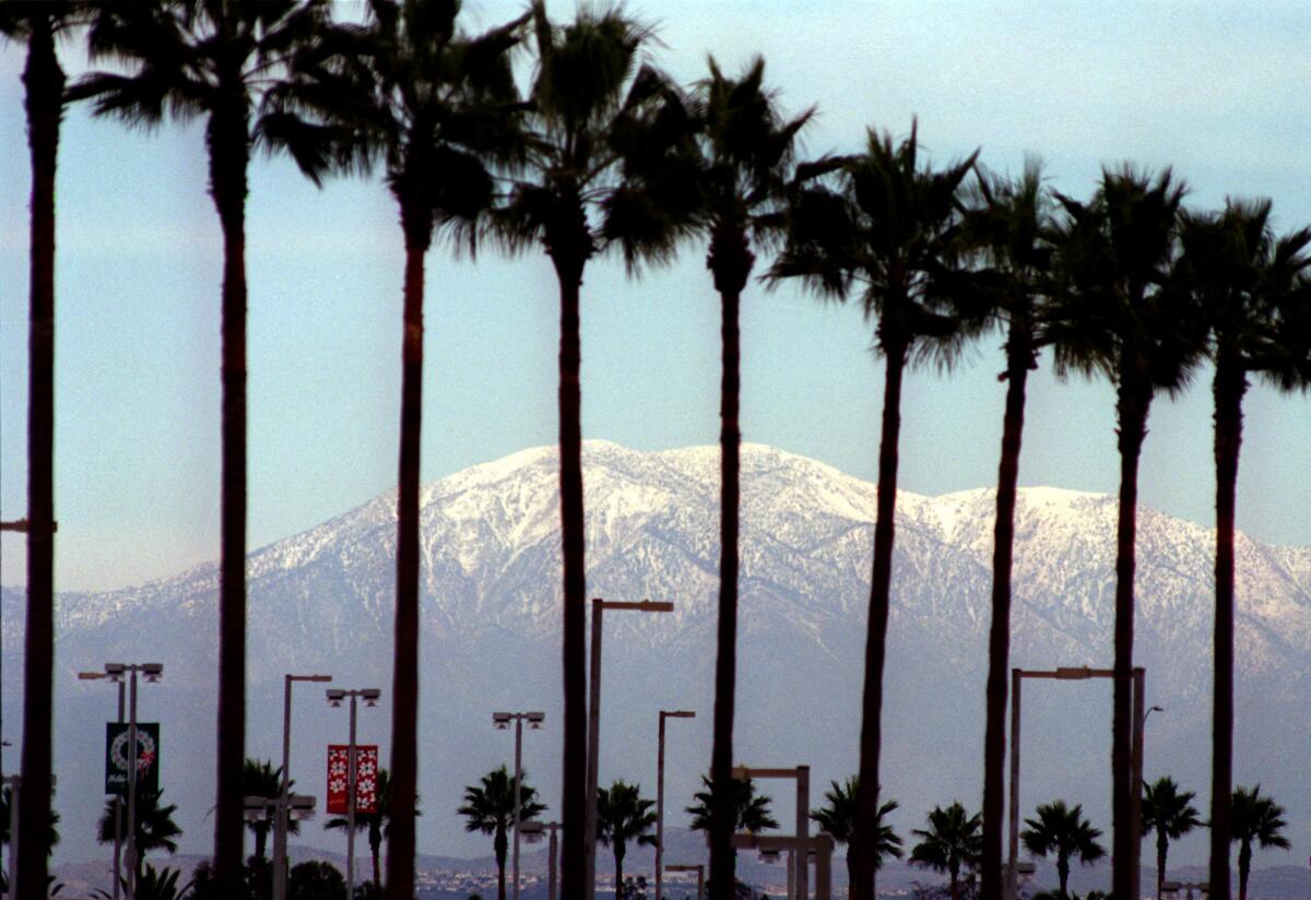 Mt. Baldy seen from Irvine