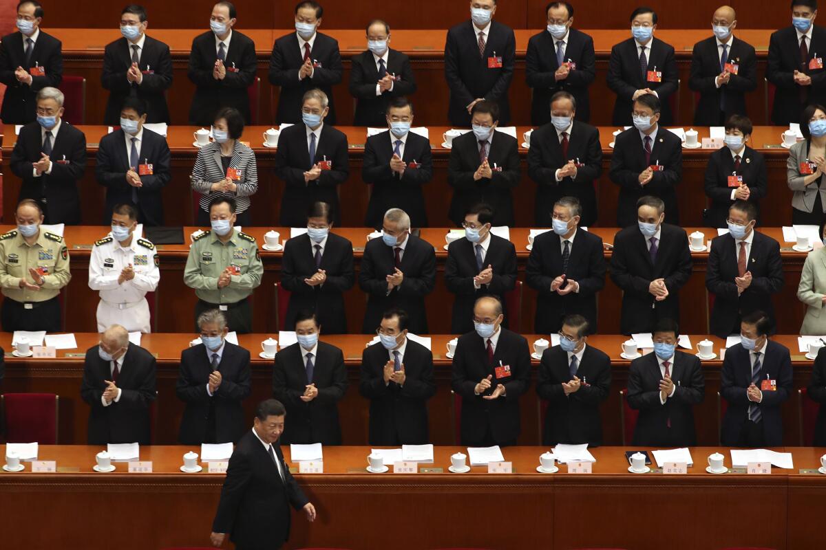 Opening session of China's National People's Congress in Beijing.