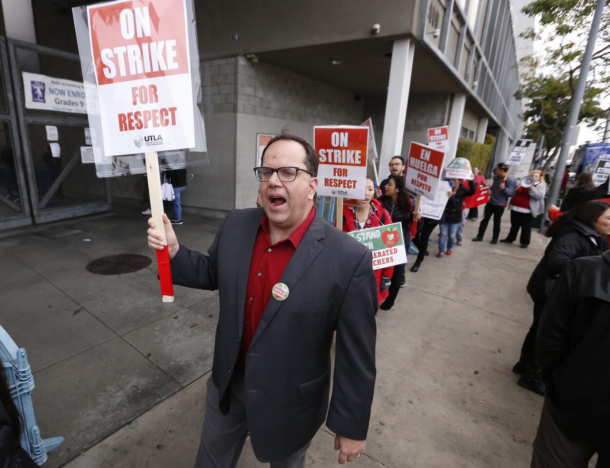 L.A. teachers go on strike