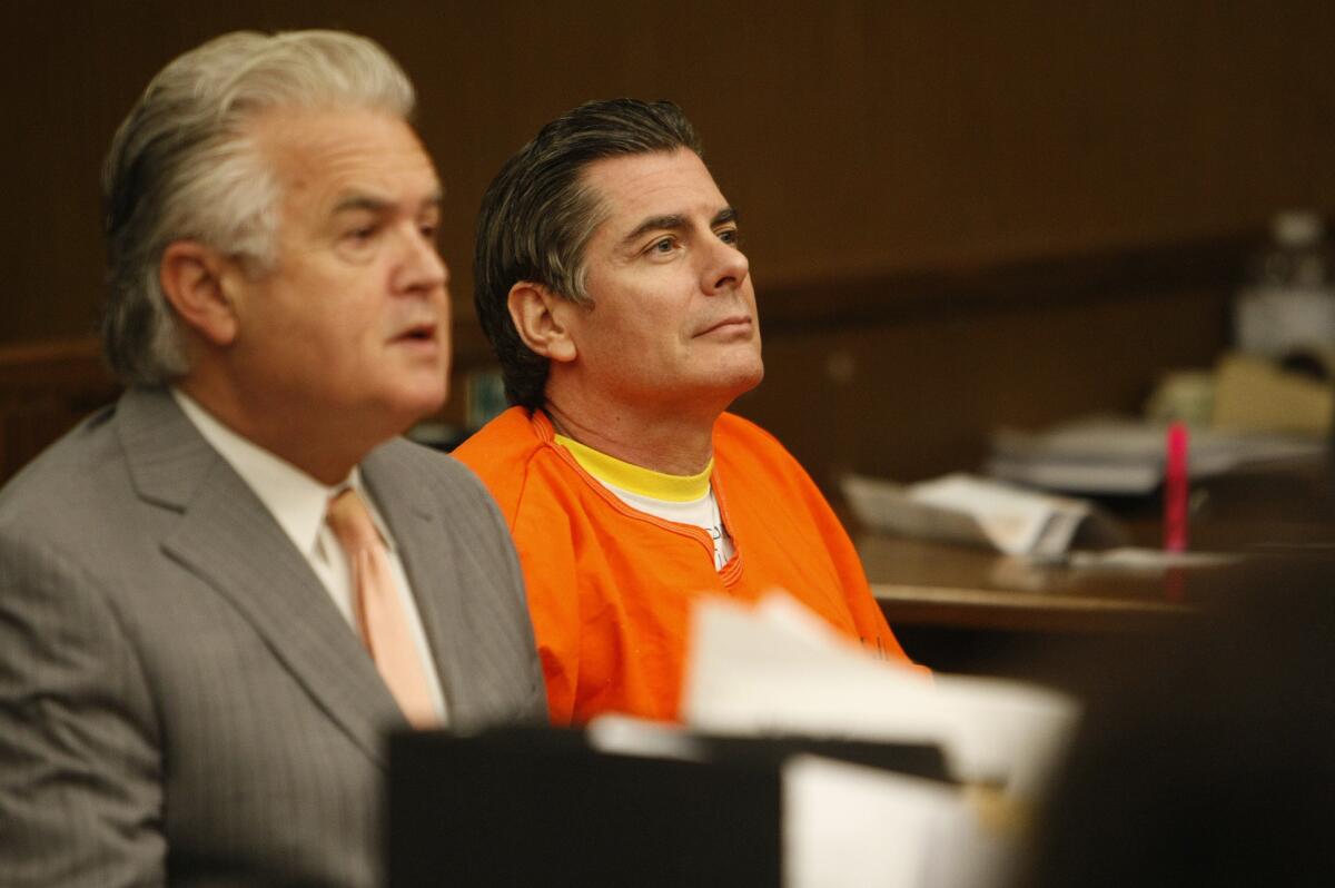 Anthony Brooklier, left, with client Dino Guglielmelli, who pleaded no contest to attempted murder for trying to hire a business associate to kill his wife.
