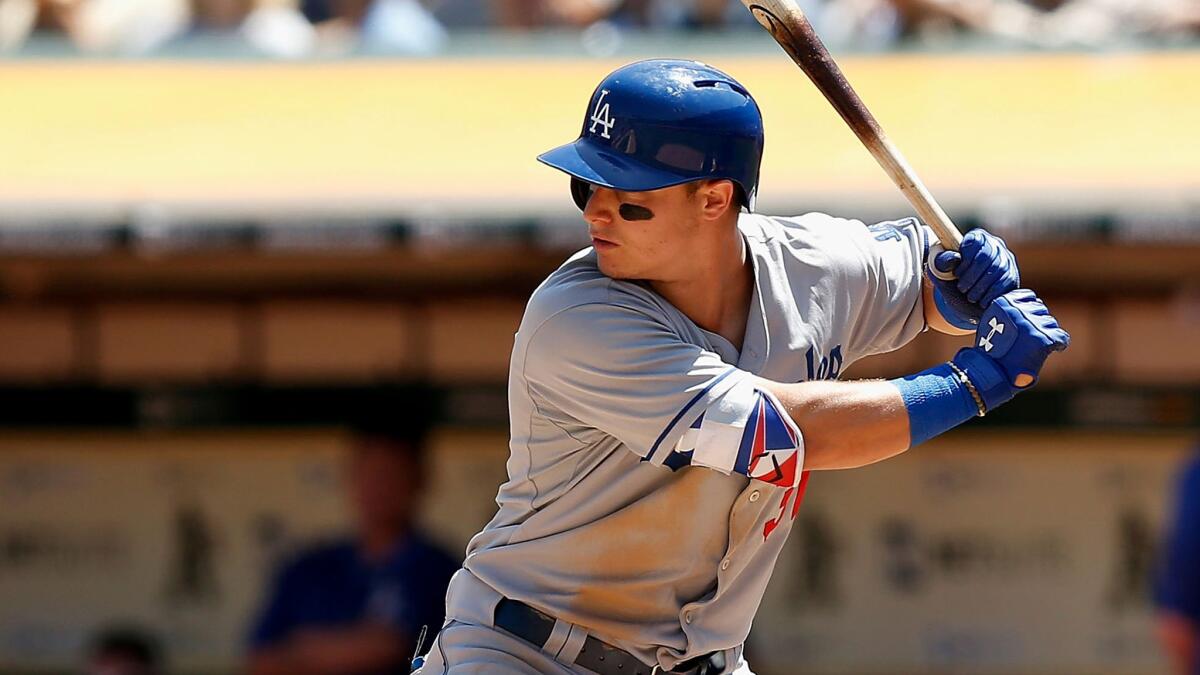 Dodgers rookie outfielder Joc Pederson did not start Saturday or Sunday against the Astros.