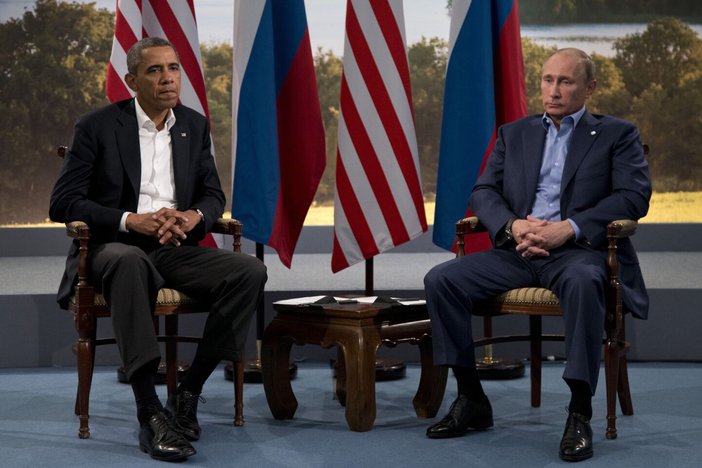Obama and Putin's awkward sit-down