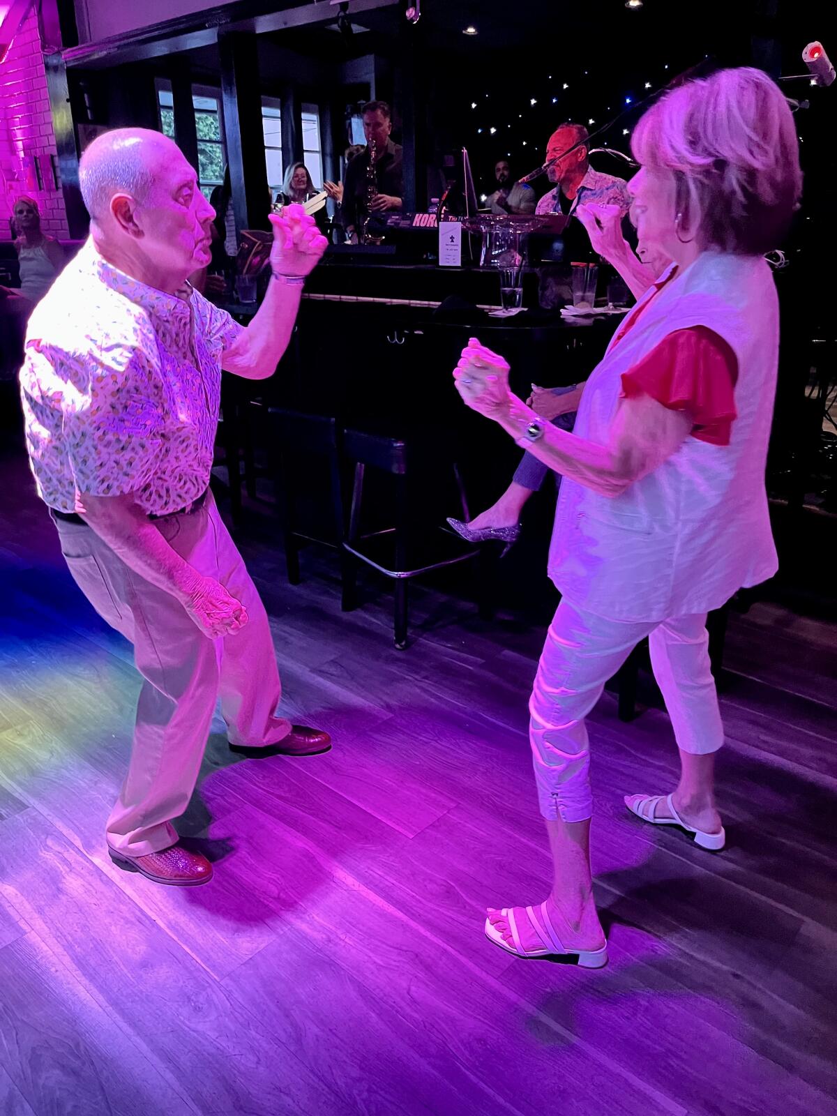 John Russo and Roz Walanka at The Nest, a longstanding Indian Wells hot spot.