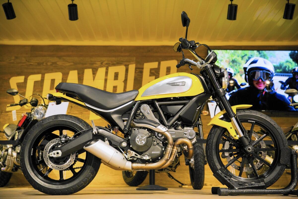 For a Ducati, the Scrambler is a gentle, accessible bike, designed to appeal to women and novices.