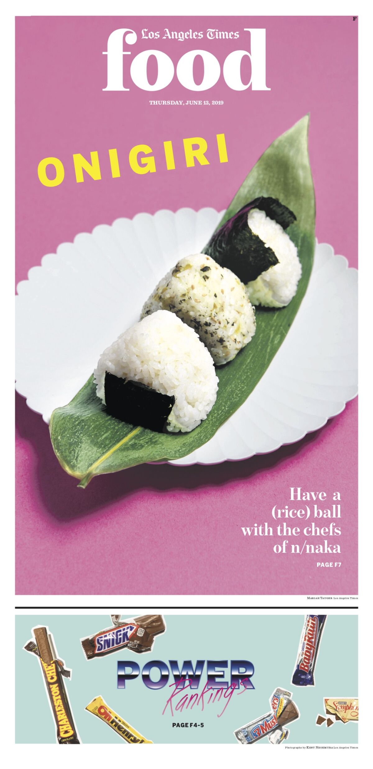 Los Angeles Times Food cover, June 13, 2019