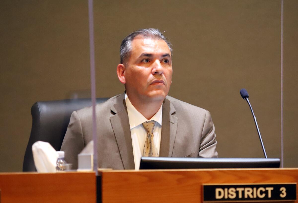 Councilman Jose F. Moreno, during a June 7 meeting when campaign finance reform was first discussed.