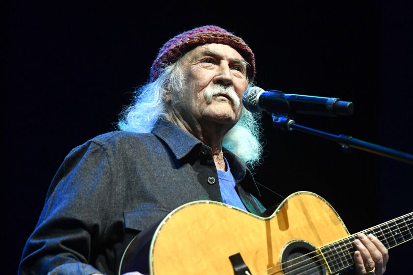 David Crosby performs at Ace Hotel, July 3, 2019 in Los Angeles, California