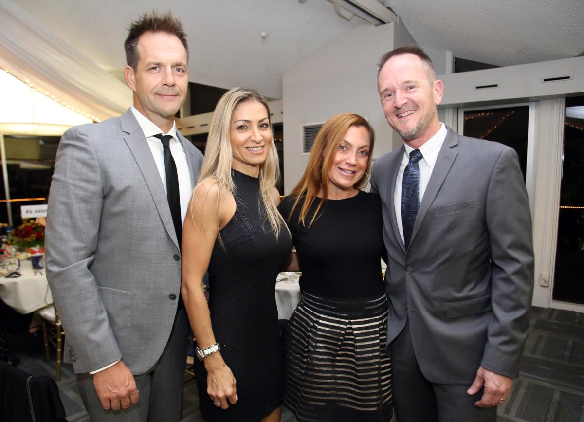 Among the guests at the LCF Tournament of Roses fundraiser Sunday were, from left, Marcelo and Sammi Waldheim, with Lena and Chris Waldheim.