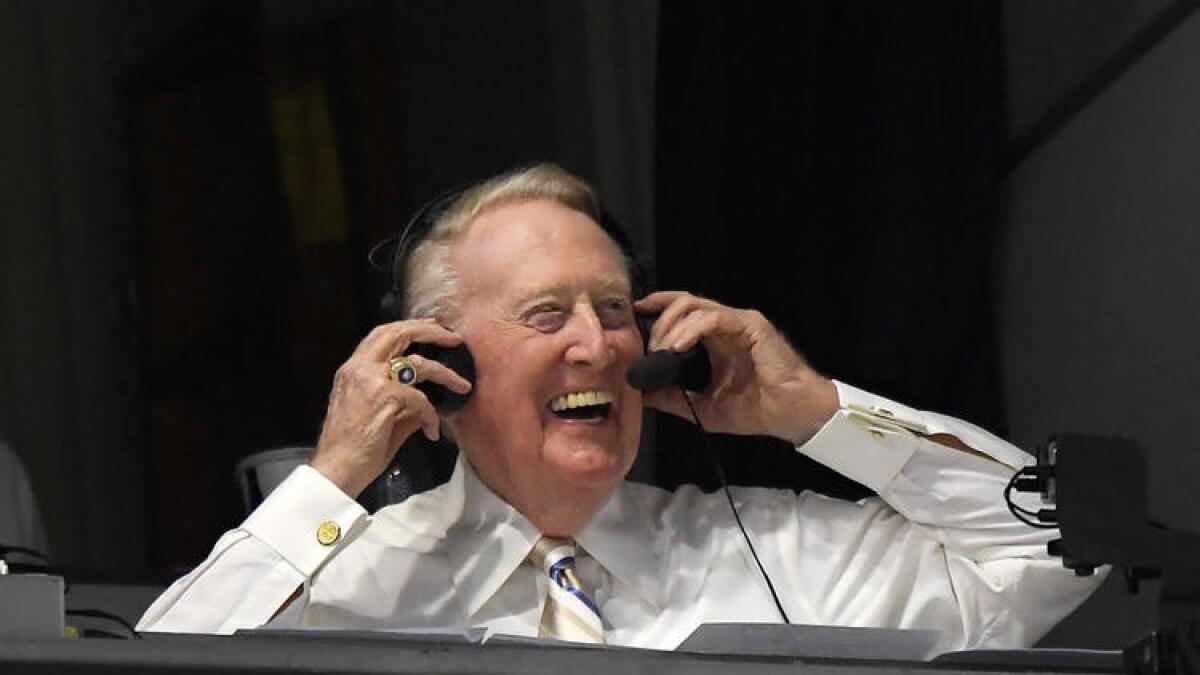 Vin Scully is wrapping up his 67th and final season of broadcasting Dodgers games.
