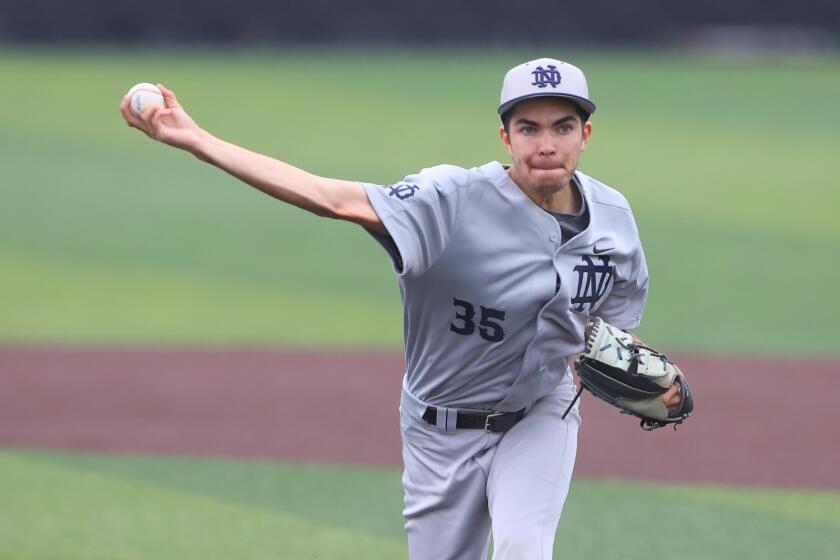 Oliver Boone of Sherman Oaks Notre Dame threw a two-hit shutout 