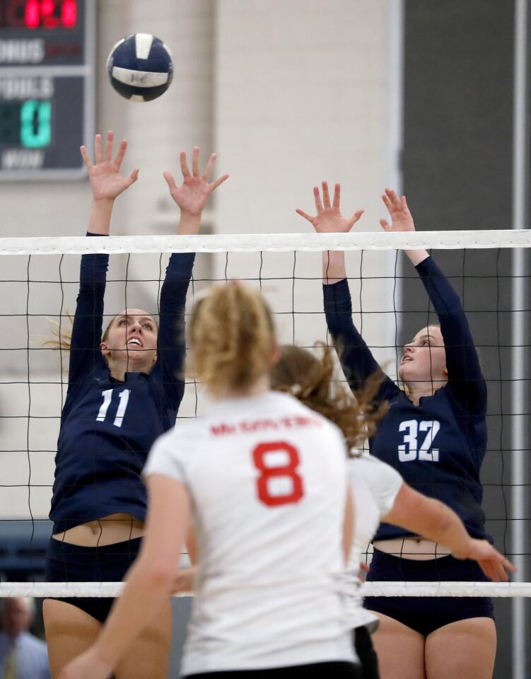 Photo Gallery: Crescenta Valley vs. Burroughs girls volleyball